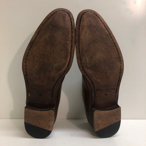 VERY GOOD To Boot New York Brandon Cap Toe Oxfords Brown Leather Men's Size 10 - Picture 10 of 12